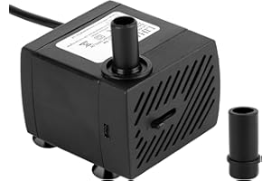 everfarel Mini bomba de agua 350L/H 3,5 W, bomba de agua para acuario, para jardín, fuente, jardín de rocas, bomba de acuario, bomba de agua, bombas sumergibles, altura máxima de extracción 0,85 m