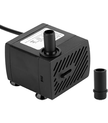 Pompe à Eau Submersible 15W - 1500 L/H - Pour Aquarium, Bassin, Fontaine - Débit Réglable Avec Protection Anti-sèche - 5