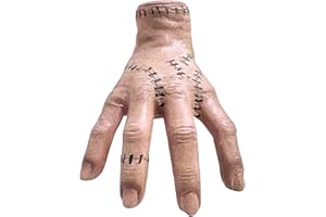 LIFEMET Wedoesday Fanartikel Addmas Thing Hand Requisiten - Addmas Mittwoch Cosplay Gefälschte Händchen Gruselrequisiten, Wednesday Family Händ Geburtstag Deko Spielzeug,Halloween Weihnachts Geschenk für Fans