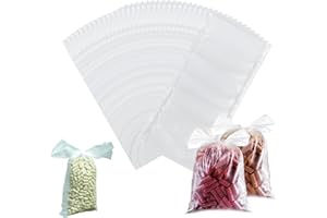 ‎DRAGONX2 DragonX2 100 StüCk PVA Beutel Angeln AngelzubehöR Set Karpfen ZubehöR PVA Beutel Angeln KöDerbeutel Angelbeutel Schnelle WasserlöSliche KöDer Tasche FüR Feste KöDer AngelzubehöR Karpfen(16 × 8 cm)