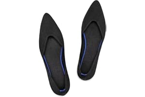 Frank Mully Flache Damenschuhe, Klassische Flache Schuhe mit spitzer Zehenpartie, gestrickte Abendschuhe, weiche Flache Schuhe für Damen, bequem und elegant