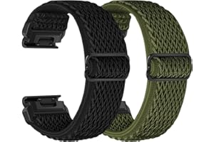 YONGBB Quickfit 22mm Bracelet pour Garmin Fenix 8 47mm/Fenix E 47mm/Fenix 7/Fenix 7 Pro/Fenix 6/Fenix 6 Pro/Fenix 5/5 Plus/Epix Gen 2/Approach S62/S60 Bracelet pour Hommes Femmes