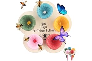 Funtery Bienentränke für Den Garten, Insektentränke Garten, Bee Cups, Bienenbecher, Bienen Trinkbecher, Insekten Trinkbecher, Bienen Brauchen Sichere Orte Zum Trinken