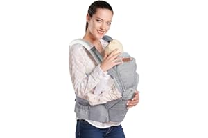 Lictin Baby Carrier - Ergonomic Backpack - 3.5 - 20 kg for Newborn Babies - 3 Carrying Positions with CE Certification