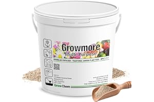 Grow Chem Growmore Fertiliser (5KG Bucket) Multi-Purpose Plant Food Granules – NPK 7-7-7 Nourishes Plants with Essential Nutrients – Suitable for All Plant Types – Garden Fertiliser