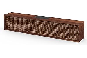 Altavoces Bluetooth, Smalody Altavoz para PC, clásico, portátil, de Madera, inalámbrico, estéreo, Caja de Sonido de Graves con Ranura USB para computadora,portátil, teléfono Inteligente