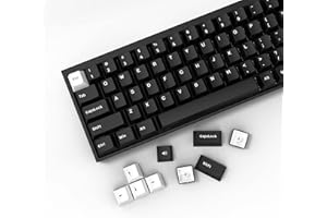 SDYZ XVX WOB Keycaps 168 Keys, Double Shot PBT Custom Keycap Set, Minimalist Style White on Black Keycaps, Cherry Profile Keycaps for Cherry Gateron MX Switches Mechanical Keyboard