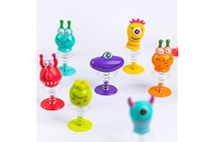 Toyseum 36 x Jumping Monster Party Bag Fillers for Kids, Pop Up Goody Bag Favour Toy, Ideal Unisex Small Toys for Boys and Girls Party Bags, Multi-Pack of 36 (6 Unique Styles)