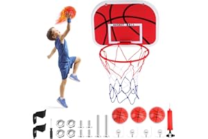 HGRGHH Mini Canestro Basket da Camera, Canestro Basket Bambini con 3 Palline e Pompa, Canestro Basket da Muro, Giocattoli Sportivi per Ragazzi Ragazze 3 4 5 6 7 8 9 10 11 12 Anni
