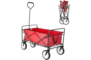 Folding Trolley Cart Collapsible Festival Wagon for Outdoor Camping, Garden, Beach, and Shopping. ZANBEEL