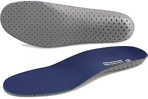 Knixmax Men Women Sports Insoles with Arch Support Inner Soles Breathable Shoe Inserts Shock Absorption Comfort Cushioned for Running Walking Hiking