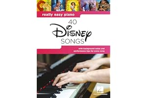 Really Easy Piano: 40 Disney Songs | Songbook für Klavier mit Texten | Einfache Klavierarrangements | Hits wie "Let It Go", "A Whole New World" und mehr: 40 Disney Songs - Songbook With Lyrics