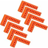 CTRICALVER 3" 90 Degree Plastic Right Angle Clamp Positioning Brackets for Picture Frames, Boxes, Cabinets or Drawers (8pcs)