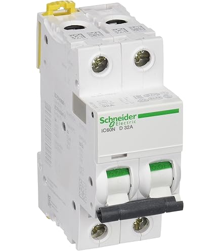 Disyuntor Schneider IC60N - 2 Polos, 50A, Curva C, Para Cuadros Eléctricos