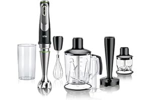 Braun Multiquick 9 Blender Ręczny, Czarny, 5 Elementów