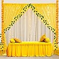 Party Propz Ganesh Chaturthi Decoration Items For Home - 11 Pcs Backdrop For Decoration|Puja Decoration Items|Janmashtami Decoration Items|Backdrop Cloth For Decoration|Backdrop Cloth For Decoration