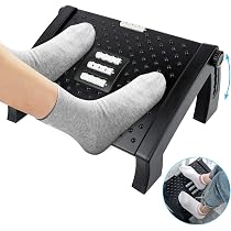 Repose-Pieds Ergonomique Réglable - Massage Et Anti-Dérapant Pour Bureau