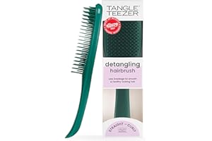 Tangle Teezer The Ultimate Detangler Hairbrush | For Wet & Dry Hair | Detangles All Hair Types | Reduces Breakage, Eliminates Knots | Two-Tiered Teeth & Comfortable Handle |Green Jungle