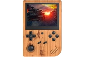 Mliu Handheld Game Console, RG351V Open Source System RK3326 Chip Retro Game Console, 3.5-inch IPS Screen, Built-in 5000+ games, Portable Rechargeable Video Games player, Support up to 256G