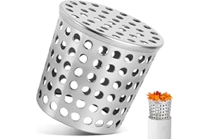 KOVSGQ Dachrinnen Laubschutz fallrohr Regenrinnen Laubschutz Fallrohrfilter Laubfangkorb Fallrohrschutz 50-63mm Anti-Blockier Edelstahl Dachrinnenschutz für Dachrohre Abflüsse Und Fallrohre