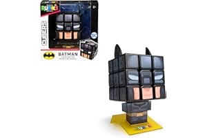 Rubik's Cubers Batman 3X3 - Jeu Casse-Tête Adulte Et Enfant - Rubiks Cube Magique - Puzzle 3x3 Original - Jouet Batman DC - Puzzle Résolution de Problème - Jeu Enfant 8 Ans et +