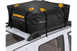 AUPERTO Auto Dachbox, 425 Liter Faltbar Wasserdicht Dachtasche Gepäckbox Tasche Aufbewahrungsbox für Reisen und Gepäcktransport, Autos, SUVs, Schwarz