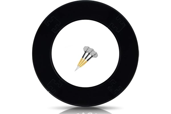 Tour Surround pour Cibles Fléchettes Toutes Marques – Cibles pour Fléchettes - Collection - Anneau Rouge - Bordure Stable De Haute Qualité - Protection Murale pour Cible sans Montage Supplémentaire