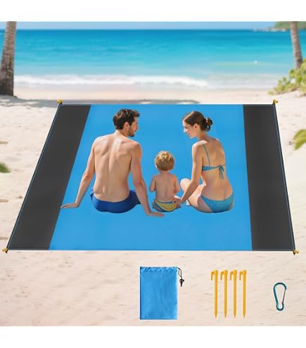 XXL Strandschelptent UV50+ - Familietent Met Voor- & Achterdeur, Windscherm & Ventilatie Voor Strand, Tuin & Camping