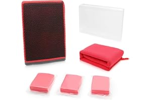 Prozwee Clay Bar Kits for Cars, 3Pcs Clay Bar & 1Pcs Clay Mitt for Car Detailing with Washing and Adsorption Capacity, Car Drying Towel Included (Red)