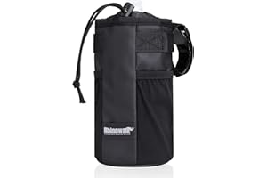 UBORSE Porte-Bouteille de Vélo avec Sangles Collantes, Sac Isotherme avec Poches en Filet pour VTT, vélos d'enfants, vélos électriques, Scooters, fauteuils roulants, poussettes