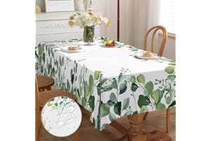 IEVERY Tischdecke Rechteckig Florals Garten Tischdecken Gartentischdecke Fleckschutz Pflegeleicht Abwaschbar Schmutzabweisend Table Cloth für Küche, Esstisch, Couchtisch, Parteien, Abendessen 150x260cm