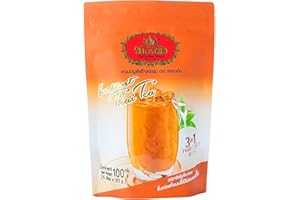 EMOBUG Cha Tra Mue 3 en 1 Poudre de mélange de thé noir thaïlandais instantané, Thai Milk Tea 5 x 20 g (Lot de 1)