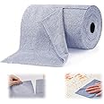 GraGra Disposable Dish Cloths, Microfiber Cleaning Cloth, Reusable Paper Towels, Wet Dry Cleaning Cloth, Kitchen Cleaning Rags, Window Cleaning Cloths Rag Cleaning Wipes for Car, 20 Sheets (Blue)