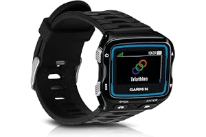 kwmobile silikon klockrem kompatibel med Garmin Forerunner 920xT – fitness tracker ersättningsband sportarmband med spänne, S