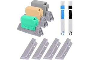 MERAPRIME Pack 10 Cepillos Limpieza Hogar | Cepillo Limpia Rieles, Ranuras Ventanas, Limpiador de Persianas, Limpia Mosquiteras |Especial Cepillos Ranuras Ventanas y Rincones Dificiles|Bleaner Limpia Persianas