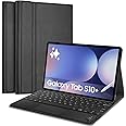 HOM Tri Fold Wireless Bluetooth Keyboard with Trackpad/Touchpad Tablet Cover Case with S Pen Holder for Samsung Galaxy Tab S10+ / S10 Plus 12.4 inch
