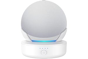 PlusAcc Dot 5 bateria - Cokół akumulatora do Dot (5. / 4. generacji) z 16 godzinnym czasem odtwarzania, akcesoria Dot 5/Dot 4, biały (Dot 5 nie wchodzi w zakres dostawy)