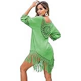 KCLONAZS Camicia a Maniche Lunghe con muoversi a Maniche Lunghe per Abiti da Bagno in Bikini