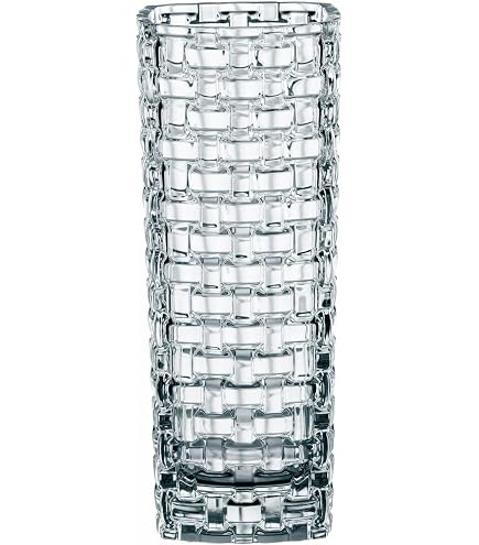Vase En Cristal Nachtmann Minerva 32 Cm - Design Taillé, Pied Stable, Lave-vaisselle | Décoration élégante Pour Maison, Cadeau