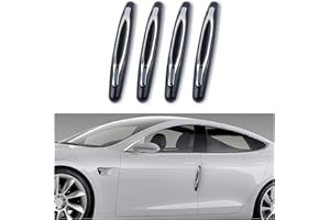 GTLM 4PCS Car Door Edge Guards,Anti-Scratch Car Door Protector Trim Strip with Self Adhesive for Car Decor,Universal Exterior Car Accessories Door Guards for Cars Trucks SUVs (Black)