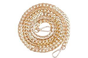 PH PandaHall 160cm Catena di Ricambio per Borsa Catena Borse in Metallo Dorato Catena Lunga per Borsa a Tracolla con Fermagli Girevoli per la Fabbricazione di Borsetta Borsa Pochette