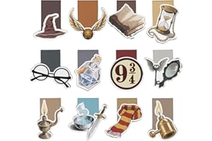 AUGESAK Lesezeichen Magnetisch Zauber Thema,12pcs Lesezeichen Personalisiert,Magnetlesezeichen Geschenke für Kinder,Freunde,Schüler,Lehrer,Geschenk Einschulung