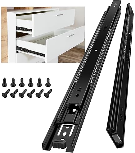 1 Paire De Mini Guides De Tiroir à Roulement à Billes Robustes De 17