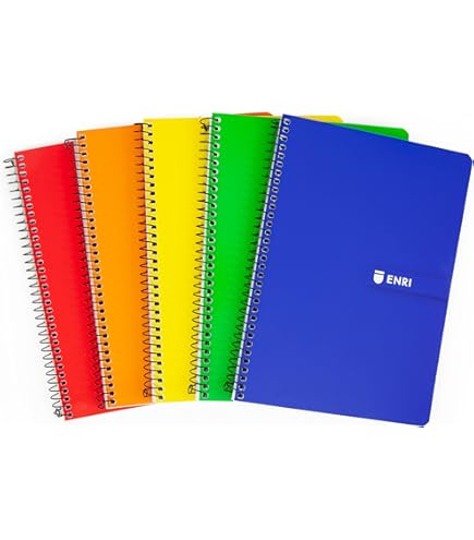 PACSA Cuaderno plastipac, 80 hojas, con pauta de 3,5 mm en varios