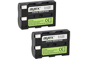 Zestaw 2 baterii ayex® D-Li50/NP-400 do Pentax, Konica Minolta, Samsung, Sigma