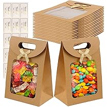 Broodzakken van kraftpapier met venster, 30 stuks, bruin, 35 x 21 x 19 cm Broodzakken van kraftpapier met venster, 30 stuks, bruin, 35 x 21 x 19 cm