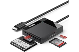 UGREEN USB C 104MB/S Kartenleser SD/Micro SD Card Reader USB C CF Kartenleser 4 in 1 Kompatibel für iPhone 17 Serie, Galaxy S25 Serie/MacBook Pro/Air/iPad Pro/Surface Book usw.
