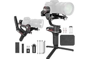 ZHI YUN Zhiyun WEEBILL S Estabilizador Gimbal Palmar de 3 Ejes para cámaras Mirrorless, Smartphone, Motor Mejorado del 300% en comparación con Zhiyun Weebill Lab, Soporte máximo 3 kg (Bolsa estándar)
