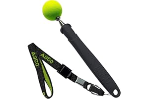 ASCO Target Stick con Braccialetto Elasticizzato per Efficace Clicker Training, Ideale per l'addestramento per Cani, Gatti, Cavalli, Funzione telescopica 17-73 cm, Nero AC01TS