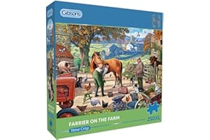 Gibsons Farrier on the Farm 250XL Piece Jigsaw Puzzle | Extra Large Piece Jigsaw Puzzle for Adults Teens | Countryside Traditional Jigsaw | Premium 100% Recycled Board | Great Gift | Gibsons Games